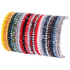 PRICES MAY VARY. Stackable Beaded Bracelet Set：Package includes 24 pieces bracelets in various colors, which can be effortlessly mixed and matched to suit different moods. This collection enables you to exude elegance as you step out onto the streets. High-Quality Materials: Sparkling stackable bracelets feature high-quality 4mm faceted glass beads, which are durable and skin-friendly. The shimmering multi-faceted crystals reflect different colors under different angles of light, making you shin Boho Beaded Bracelets, Stackable Beaded Bracelets, Boho Crystal, Daily Gift, Crystal Bangle, Beads Bracelets, Crystal Beads Bracelet, Stackable Bracelets, Gifts For Your Girlfriend