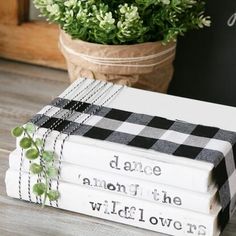 three books stacked on top of each other with the words dance among the wildflowers