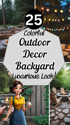 the 25 colorful outdoor decor backyard luxurious look is featured in this post - it - yourself image