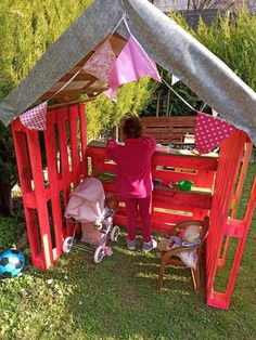 Casa di pallet Gazebo Design Ideas, Gazebo Design, Build A Playhouse, Building A Pergola, Pergola Design, Wooden Pergola