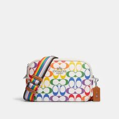 Coach, Medium Size, Leather, Zip Closure, Multicolors Coach Multicolor Shoulder Bag For Everyday, Coach Multicolor Everyday Bag, Multicolor Coach Shoulder Bag, Coach Multicolor Bag With Handles, Multicolor Coach Shoulder Bag For On-the-go, Coach Shoulder Bag, Signature Canvas, Medium Size, Coach Bags