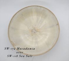 a white plate with the words sw - rz macadamia over it and an image of sea salt