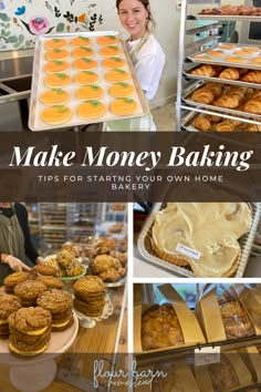 You know what's even more fun than baking? Making money baking! I always loved to bake, but never thought I would be able to do it as a living. Now I am able to support my family by opening my micro bakery once a week. In this post I give my tips on how I earn an income through opening my bakery once a week. How to open a home bakery. how to make money with a home bakery. What is a Microbakery. How to make money at home. How to make money from home. How to make money as a mom. Cafe Checklist, Bakery At Home, Bakery Truck, Micro Bakery, Bakery Business Plan, Baking Conversions, Farmers Market Ideas, Cottage Food, Cottage Bakery