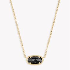 Nwt Comes With Bag Pictured 15”-17” Gold Necklace Kendra Scott, Black Kendra Scott Necklace, Kendra Scott Necklace Black, Black And Gold Kendra Scott, Kendra Scott Black Necklace, Kendra Scott Elisa Open Frame Necklace, Kendra Scott Necklace Elisa, Kendra Scott Elisa, Kendra Scott Necklace