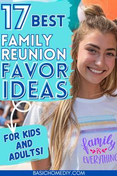 Find the 17 best personalized family reunion favor ideas and gifts that kids and adults will love. Discover a variety of fun party favor ideas for all ages. Get DIY family reunion party favor ideas and easy gift bag ideas, or personalized family reunion t-shirts, custom tote bags, and family reunion drawstring backpacks. Get inspired with family reunion custom cups, coffee mugs, key chains, and bracelets. These fun family reunion party ideas are perfect for creating lasting memories. Reunion Party Ideas, Gift Bag Ideas, Family Reunion Gifts, Reunion Gift, Reunion Party, Party Favor Ideas, Cousin Gifts, Class Reunion