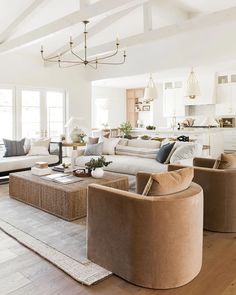 a living room filled with lots of furniture