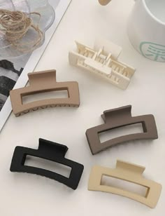 PRICES MAY VARY. Great Hold & Comfortable & Nice Study Clips: Say goodbye to hair ties that damage your hair! Our fashion claw clip provides a firm grip on all hair types without causing breakage, making it the perfect alternative to traditional ponytail holders. It comes in various different nude neutral colors, black hair clip, beige hair claw, khaki claw clip for women, nude large hair clip and coffee women hair clip. So can't go wrong with any of them! Non Slip - Perfect for Thick Thin Hair Hair Clips Aesthetic, Large Hair Clip, Beige Hair, Black Hair Clips, Jaw Clip, Hair Clips For Women, Hair Supplies, Flat Hair, Hair Claw Clips