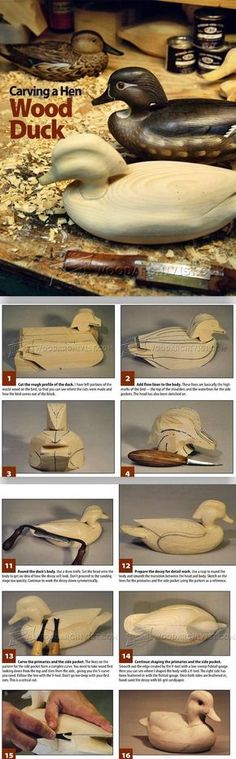 instructions for carving a wood duck