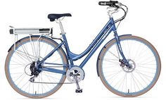 a blue bicycle is shown against a white background