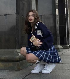 Astrid Clifford, Cruel King, Tartan Mini Skirt, Royal Elite, School Uniform Fashion, Looks Party, Estilo Preppy, Aesthetic Women, Insta Photo Ideas