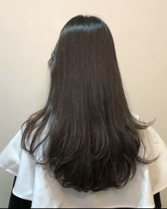 Long Healthy Hair Korean, Layers On Pin Straight Hair, Korean Healthy Hair, Healthy Straight Hair, Butterfly Layer Haircut, Haircuts For Long Hair Straight, Haircuts For Summer, Layer Haircut, Hair Aesthetics