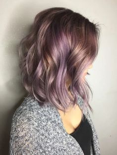 These 25 Purple Hairstyles Will Make You Want to Dye Your Hair - Brit + Co Lavender Hair Highlights, Hair Color Ideas Trendy, Balliage Hair, Amazing Hair Color, Lilac Hair Color, Lavender Hair Colors, Purple Ombre Hair, Brown Ombre Hair, Hair Brunette