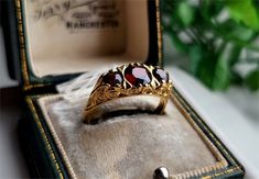 AMAZING Vintage 9ct Gold Garnet Trilogy Ring.   Middle Garnet is 5mm Outer Garnets are 4mm Size USA 7 Size UK O 1/4 RING IS HALLMARKED FOR LONDON 1994 RESIZING AND LAYAWAY IS AVAILABLE! Gold Garnet Ring, Trilogy Ring, Garnet Ring, Garnet Rings, Rings Statement, Favorite Jewelry, Statement Rings, Garnet, Jewelry Rings