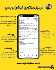 an advertisement with the words in arabic and english, on top of a yellow background