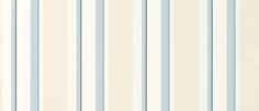 a white and blue striped wallpaper with vertical stripes on the bottom half of it