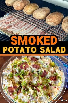 an image of smoked potato salad in the oven