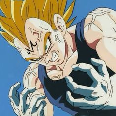 an animated image of gohan from dragon ball