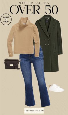 Casual Winter Outfit Ideas, Winter Outfits for Women Over 50, What To Wear Over 50, 2025 Winter Outfit Ideas, How To Dress Over 50, Trendy Winter Outfits Over 50