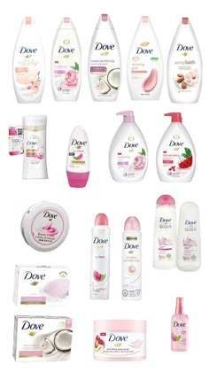 All pnk Dove products Dove Products, Pink Cosmetics, The Glow Up, Skin Care Spa, Feminine Care, Body Care Routine, Skin Care Kit, Shower Routine