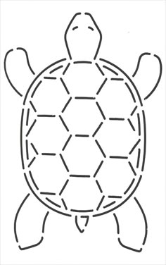 a drawing of a turtle that is drawn in black and white