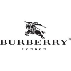 the logo for burbery london, with a horse and rider on it's back