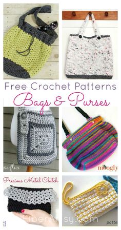 free crochet patterns bags and purses for beginners to make with the help of