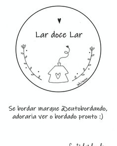 a drawing of a clock with the words lar doce lar on it