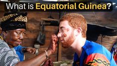 two men are talking to each other with the words what is equatorial guineaa?