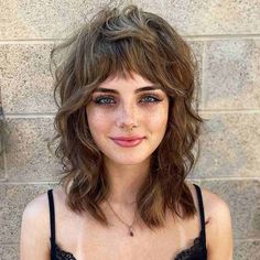 Shaggy Wolf Cut Medium Hair, Wolf Cut Medium Hair, Wolf Cut Medium, Layered Shag Haircut, Shaggy Wolf Cut, Shag Haircut Ideas, Layered Shag, Modern Shag Haircut