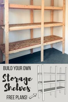 the shelves are made out of wood and have no shelfs on them, so they're easy to build