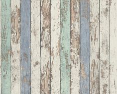 Sample Cottage Wood Wallpaper in Blue/Brown/White Wooden Wallpaper, Farmhouse Wallpaper, Stil Rustic, Wallpaper Textured, Timber Panelling, Wallpaper For Sale, Brick Wallpaper, Wood Wallpaper, Wood Stone