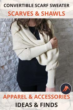 Convertible Scarf Sweater by Mounteen (Beige). Add style and sophistication to your favorite winter outfit and take it from boring to brilliant, in an instant, with our adorable, Convertible Scarf Sweater. Worldwide shipping. Visit to learn more or save to your board for later! Apparel & Accessories, Clothing Accessories, Scarves & Shawls Comfortable Soft Knit Winter Sweater, Versatile Fall Sweater With Soft Texture, Versatile Soft Texture Sweater For Fall, Casual Soft Winter Sweater, Winter Snug Soft Knit Outerwear, Versatile Soft Knit Cardigan, Comfortable Winter Sweater With Soft Texture, Comfortable Sweater With Soft Texture For Winter, Cozy Snug Sweater For Cold Weather