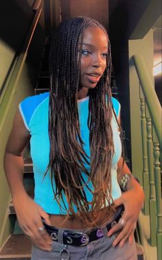 Layered Micro Braids, Braids Styling, 2024 Hairstyles, Braids Ideas, Box Braids Hairstyles For Black Women, Braids Hairstyles Pictures, Cute Box Braids Hairstyles, Black Inspiration, Micro Braids