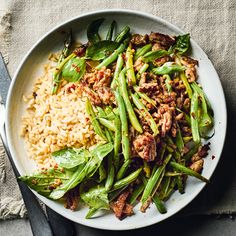 Thai Basil, Green Beans and Mince Recipe | Recipes from Ocado Bean Chilli, Honey And Soy Sauce, Mince Recipes, Honey Soy, Vegan Shopping, Thai Basil, Aromatic Herbs, Meal Deal, Chopped Garlic