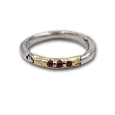 Metal Atelier 14K and Sterling Silver Ruby Ring | Poet and the Bench Silver Rings Stack Aesthetic, Mixed Metal Ring Stack, Silver And Gold Jewelry Mixing, Ring Stack Silver, Silver Ring Stack, Sabi Aesthetic, Silver And Gold Ring, Mixed Metal Ring, Gold And Silver Ring