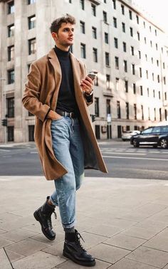 Winter Outfits Street Style, Beanie Outfit, Blazer Outfit, Mens Winter Fashion