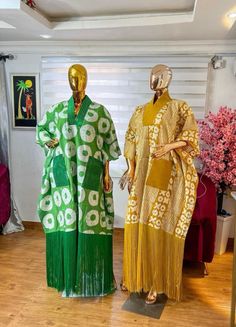 Ankara Bubu Gown Styles, Adire Dress, Adire Fabric, Short Hand, African Fabric Dress, Modest Dresses Fashion, Women Cotton Dress