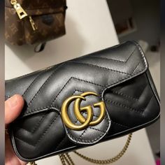 Worn Once. Open To Offers Gucci Bag Marmont, Black Gucci Bag, Gucci Bags, Gucci Bag, Mini Bag, Limited Time, Bag Lady, Gucci, Black