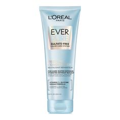 EverPure Clarifying Shampoo and Restoring Conditioner Dual action technology, with Antioxidants, removes hair build-up while delivering 2x moisture* L'Oreal Paris Sulfate Free Restoring Conditioner with Antioxidants, EverPure 6.8 fl oz; Clarifying Sulfate Free Shampoo and Restoring Conditioner for hair with hard water exposure and styling build-up Salon at Home Hair; Experience a luxurious lather while removing residue and build-up, including harsh salts, without stripping hair color Clarifying Color Stripping Hair, Lily Collins Style, Healthy Colors, Home Hair, Hair Cleanse, Clarifying Shampoo, Sulfate Free Shampoo, Hair Dye Colors, Hard Water