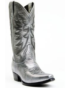 Shyanne Women's Encore Western Boots - Snip Toe, Silver Silver Cowboy Boots, Angel Shoes, Flame Pattern, Modern Cowgirl, Womens Cowgirl Boots, Metallic Boots, Boot Barn, Boots For Sale, Cowgirl Boots