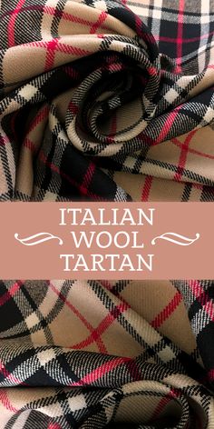 the italian wool tartan fabric