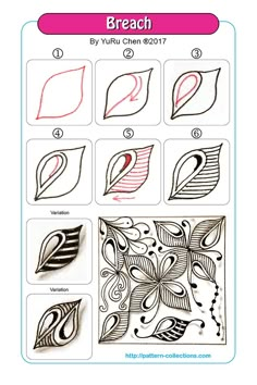 the instructions for how to draw leaves