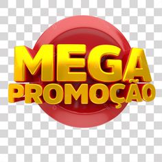 the logo for mega promocao, which has been changed to look like it is