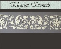 the elegant stencils pattern is shown in white