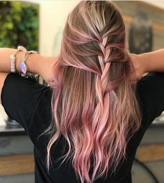 Like what you see? Follow me for more: @uhairofficial Arwen Hair, Blonde And Pink Hair, 10 Major Winter Hair Colors, Blonde And Pink, Winter Hair Colors, Pink Hair Color, Pink Blonde Hair, Ombré Hair, Bright Hair