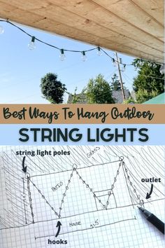 the best ways to hang outdoor string lights