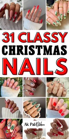 Sleek Christmas Nails, Xmas Design Nails, Holidays Nails Christmas, Christmas Art Nails Designs, Coffin Nails Designs Christmas, Red And Green Tip Nails, Holiday Nails Acrylic Coffin, Christmas Nail Inspo 2024, Modern Christmas Nails Design