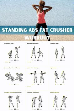 Standing Ab Workout Gym, Ab Workouts Standing, Upright Ab Exercises, Core Burner Workout, Static Abs Workout, Ab And Back Workout At Home, Ab Workout For Women With Weights, Standing Upper Ab Workout, Fat Burning Ab Workout