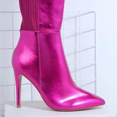 Heeled Boots With Zipper On The Side Never Worn Before Brand New Hot Pink Boots, Pink Boots, On The Side, Shoes Heels Boots, Shoes Women Heels, Heeled Boots, Hot Pink, Shoes Heels, Womens Sizes