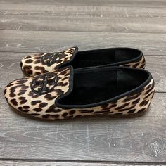 Reposhing This Item I Purchased From @Jcwolf5480. I Absolutely Love These Even More In Person But They Will Not Fit My Wide Feet! Loafer Women, Tory Burch Shoes, Loafers For Women, Calf Skin, Tory Burch, Leopard Print, Loafers, Womens Sizes, Women Shoes